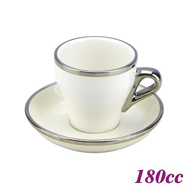 #14 Cappuccino Cup w/ Saucer - White (HG0843W)