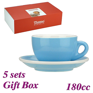 #20 Cappuccino Cup w/ Saucer - Baby Blue (HG0854BB)