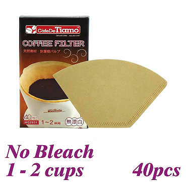 No Bleach Coffee Filter Paper - 40pcs/box (HG2931)