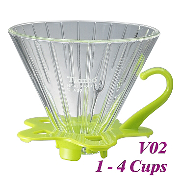 V02 Glass Coffee Dripper - Green (HG5359G)