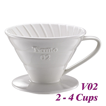V02 Porcelain Coffee Dripper - White (HG5538W)