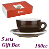 #20 Cappuccino Cup w/ Saucer - Brown (HG0854BR)
