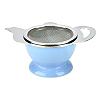 Teapot Shaped S.S. Strainer w/stand - Blue (HG2818B)