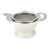 Teapot Shaped S.S. Strainer w/stand - White (HG2818W)