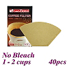 No Bleach Coffee Filter Paper - 40pcs/box (HG2931)