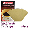 No Bleach Coffee Filter Paper - 40pcs./box (HG3025)