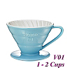 V01 Porcelain Coffee Dripper - Light Blue (HG5543BB)